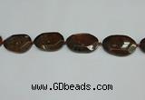 CNG7106 15.5 inches 25*35mm - 35*45mm faceted freeform Indian agate beads