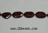 CNG7107 25*35mm - 35*45mm faceted freeform brecciated jasper beads