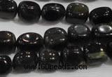 CNG712 15.5 inches 10*14mm nuggets blue tiger eye beads wholesale