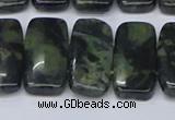 CNG7121 10*20mm freeform double drilled kambaba jasper beads