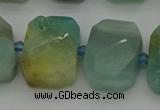 CNG7201 15.5 inches 13*18mm - 15*20mm faceted freeform amazonite beads