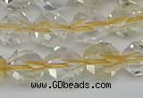 CNG7232 15.5 inches 10mm faceted nuggets citrine gemstone beads