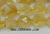 CNG7238 15.5 inches 12mm faceted nuggets citrine beads wholesale