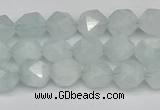 CNG7260 15.5 inches 6mm faceted nuggets aquamarine beads