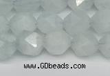 CNG7261 15.5 inches 8mm faceted nuggets aquamarine beads