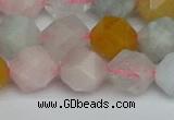 CNG7268 15.5 inches 12mm faceted nuggets morganite beads