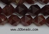 CNG7272 15.5 inches 10mm faceted nuggets orange garnet beads