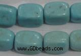 CNG730 15.5 inches 15*18mm nuggets synthetic turquoise beads wholesale