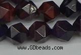 CNG7318 15.5 inches 12mm faceted nuggets purple tiger eye beads