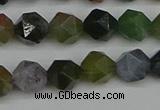 CNG7341 15.5 inches 8mm faceted nuggets Indian agate beads