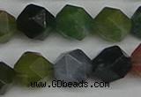 CNG7343 15.5 inches 12mm faceted nuggets Indian agate beads