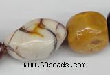 CNG74  15.5 inches 13*18mm - 25*35mm nuggets mookaite gemstone beads