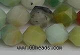 CNG7418 15.5 inches 12mm faceted nuggets amazonite beads