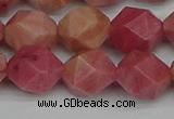 CNG7423 15.5 inches 12mm faceted nuggets rhodochrosite beads