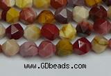 CNG7425 15.5 inches 6mm faceted nuggets mookaite beads