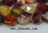 CNG7427 15.5 inches 10mm faceted nuggets mookaite beads