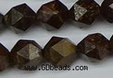 CNG7443 15.5 inches 12mm faceted nuggets bronzite gemstone beads