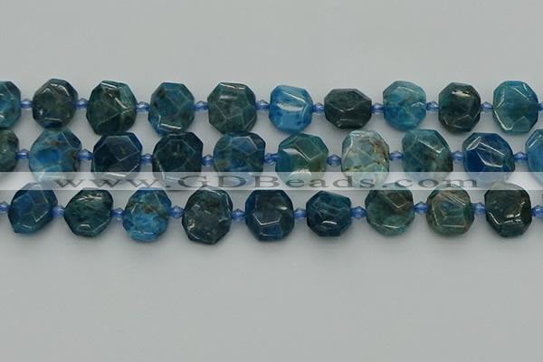 CNG7457 15.5 inches 12*16mm - 15*20mm faceted freeform apatite beads