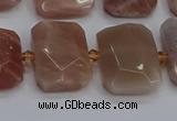 CNG7476 15.5 inches 18*25mm - 20*28mm faceted freeform sunstone beads