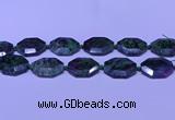 CNG7514 15.5 inches 25*35mm - 30*40mm faceted freeform ruby zoisite beads