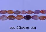 CNG7528 18*25mm - 25*35mm faceted freeform red Botswana agate beads