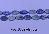 CNG7532 15.5 inches 18*25mm - 25*35mm faceted freeform chrysocolla beads