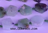 CNG7615 15.5 inches 10*12mm - 15*16mm freeform Australia chrysoprase beads