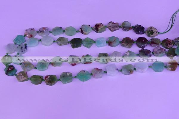 CNG7615 15.5 inches 10*12mm - 15*16mm freeform Australia chrysoprase beads