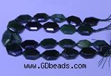 CNG7627 20*30mm - 22*32mm faceted freeform Canadian Jade beads