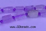 CNG7633 15.5 inches 5*7mm - 8*10mm nuggets kunzite beads