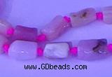 CNG7638 15.5 inches 5*7mm - 8*10mm nuggets pink opal beads