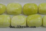 CNG764 15.5 inches 13*18mm nuggets lemon jade beads wholesale