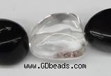 CNG79 15.5 inches 10*20mm - 20*30mm nuggets crystal & agate beads