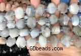 CNG7901 15.5 inches 12*16mm - 15*20mm faceted nuggets aquamarine beads