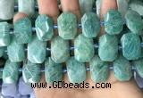 CNG7922 15.5 inches 13*18mm - 15*25mm faceted freeform amazonite beads