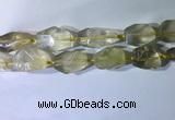 CNG7953 15.5 inches 15*25mm - 20*40mm nuggets lemon quartz beads