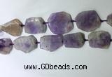 CNG7976 25*30mm - 35*45mm freeform lavender amethyst slab beads