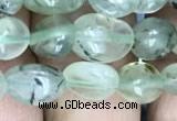 CNG8008 15.5 inches 6*8mm nuggets green rutilated quartz beads