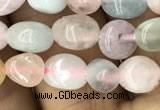 CNG8011 15.5 inches 6*8mm nuggets morganite beads wholesale