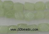 CNG806 15.5 inches 8*12mm faceted nuggets New jade beads