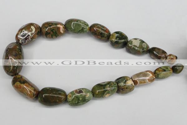 CNG81 15.5 inches 10*20mm - 20*35mm nuggets rhyolite gemstone beads