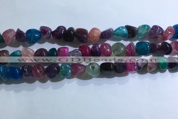 CNG8110 15.5 inches 6*8mm - 10*12mm agate gemstone chips beads