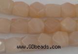 CNG812 15.5 inches 9*12mm faceted nuggets pink aventurine beads