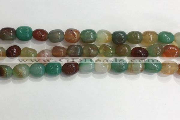 CNG8122 15.5 inches 8*12mm nuggets agate beads wholesale