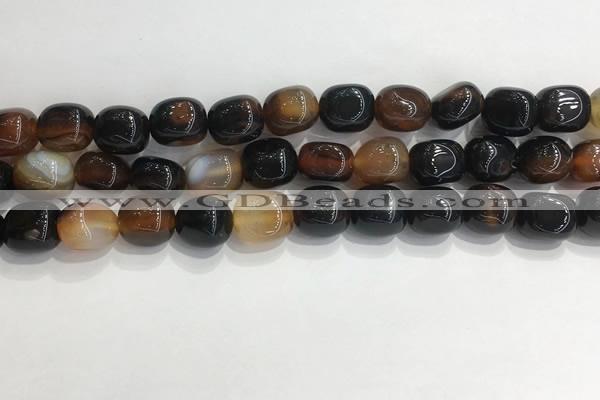 CNG8125 15.5 inches 8*12mm nuggets agate beads wholesale