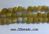 CNG8131 15.5 inches 8*12mm nuggets striped agate beads wholesale