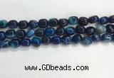 CNG8135 15.5 inches 8*12mm nuggets striped agate beads wholesale