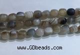 CNG8140 15.5 inches 8*12mm nuggets striped agate beads wholesale