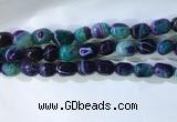 CNG8146 15.5 inches 8*12mm nuggets striped agate beads wholesale