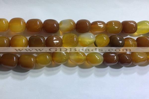 CNG8151 15.5 inches 10*14mm nuggets agate beads wholesale